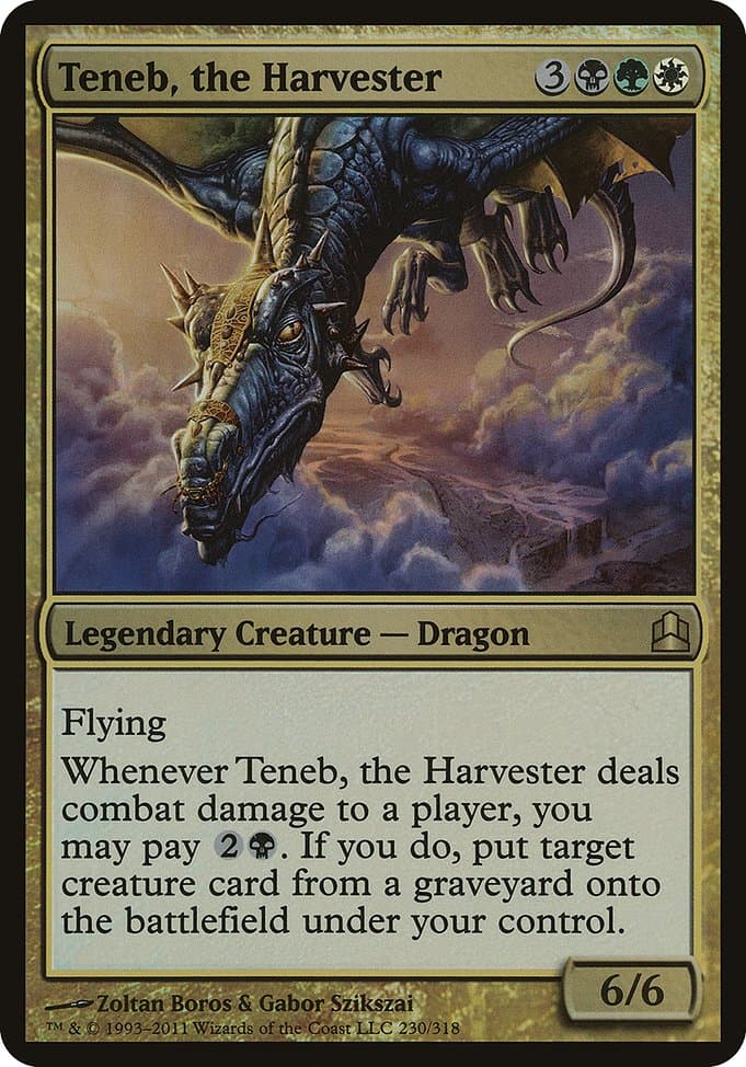 Teneb, the Harvester from Commander 2011 Oversized (Rare)