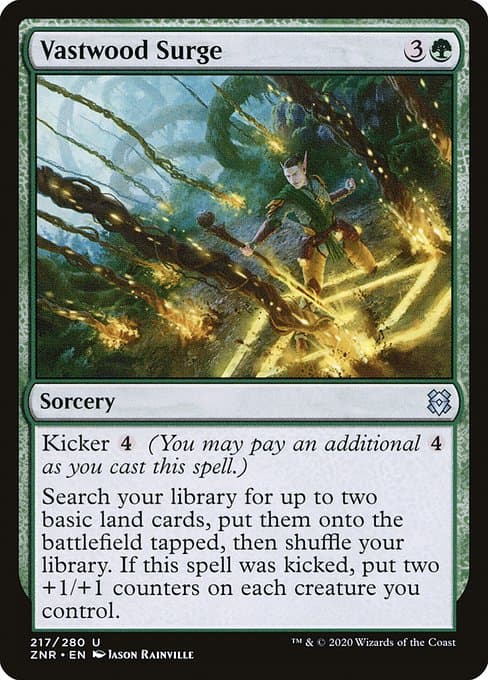 Vastwood Surge from Zendikar Rising (Uncommon)