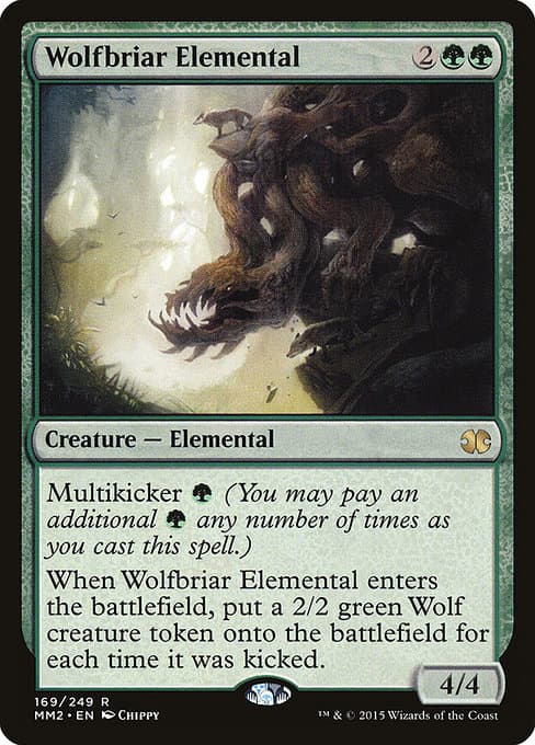 Wolfbriar Elemental from Modern Masters 2015 (Rare)