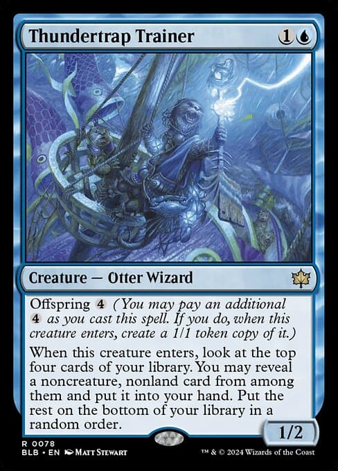 Thundertrap Trainer from Bloomburrow (Rare)