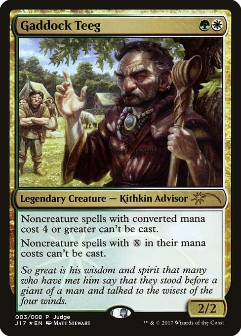 Gaddock Teeg from Judge Gift Cards 2017 (Rare)