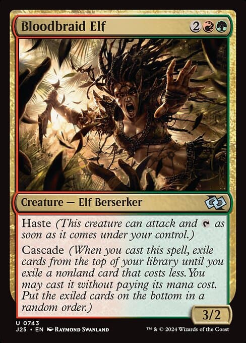 Bloodbraid Elf from Foundations Jumpstart (Uncommon)