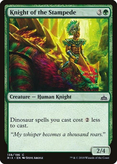 Knight of the Stampede from Rivals of Ixalan (Common)