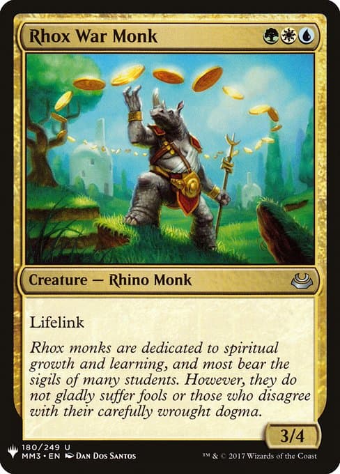Rhox War Monk from The List (Uncommon)
