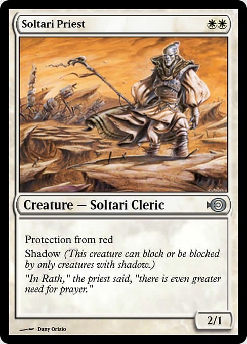 Soltari Priest from Magic Online Promos (Uncommon)