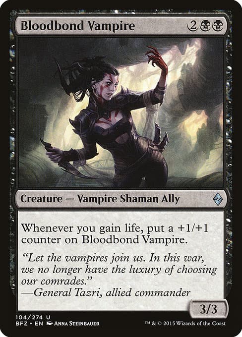 Bloodbond Vampire from Battle for Zendikar (Uncommon)