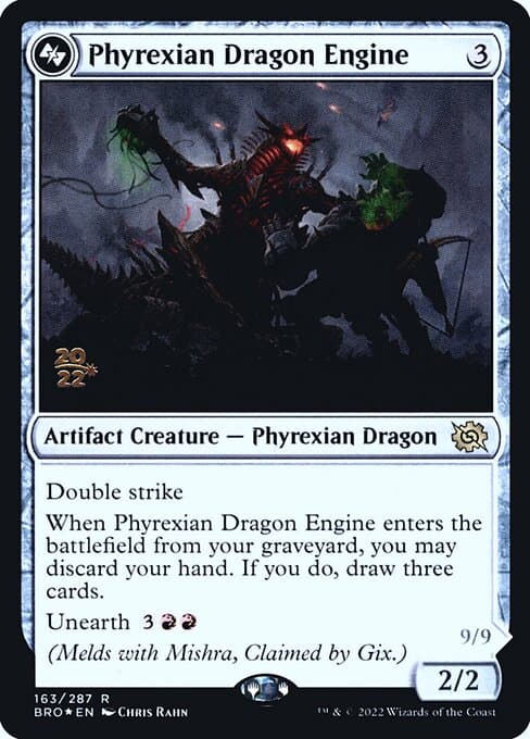 Phyrexian Dragon Engine from The Brothers' War Promos (Rare)