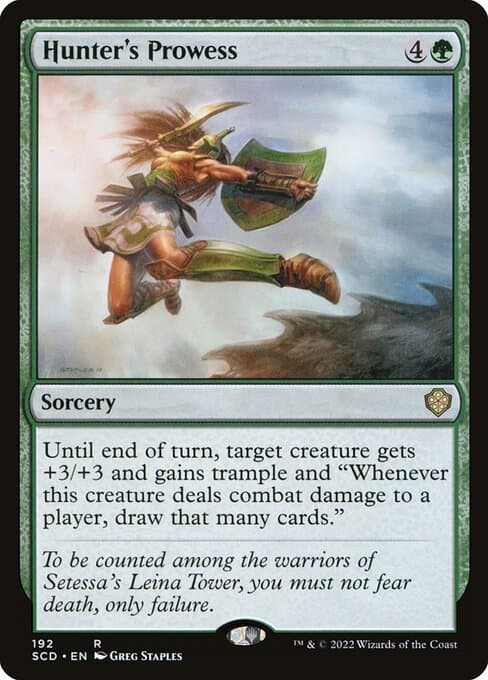 Hunter's Prowess from Starter Commander Decks (Rare)