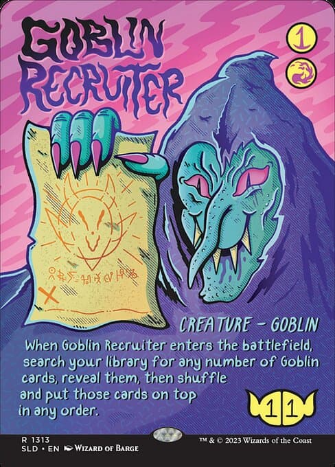 Goblin Recruiter from Secret Lair Drop (Rare)