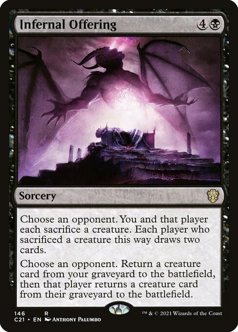 Infernal Offering from Commander 2021 (Rare)