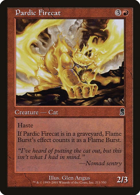 Pardic Firecat from Odyssey (Common)