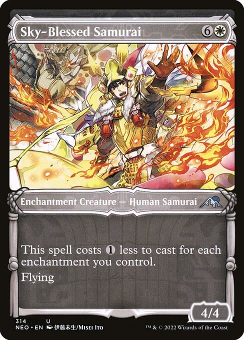 Sky-Blessed Samurai from Kamigawa: Neon Dynasty (Uncommon)