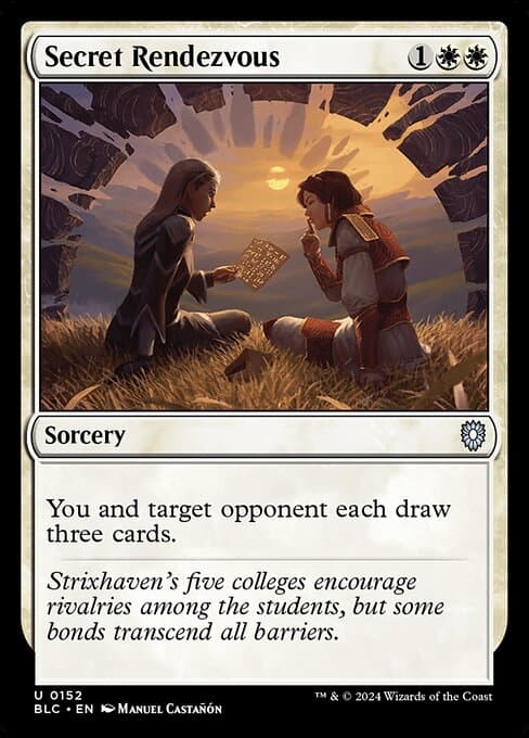 Secret Rendezvous from Bloomburrow Commander (Uncommon)