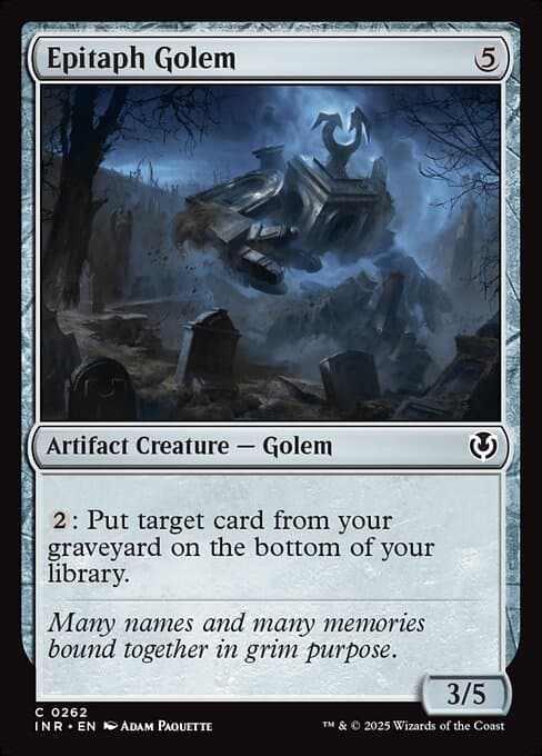 Epitaph Golem from Innistrad Remastered (Common)