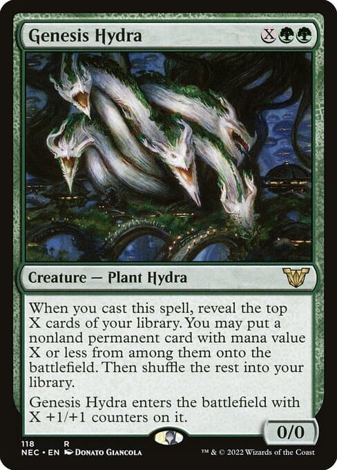 Genesis Hydra from Neon Dynasty Commander (Rare)