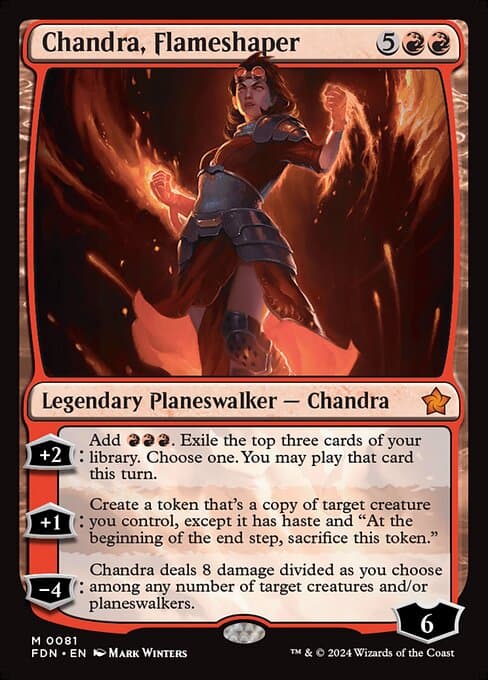 Chandra, Flameshaper from Foundations (Mythic)