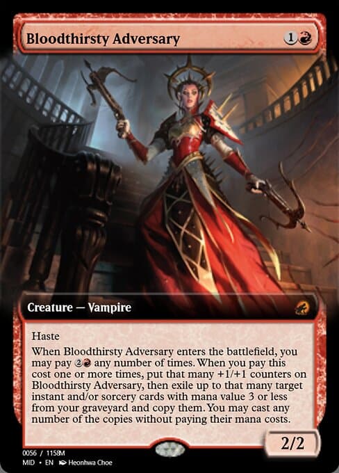 Bloodthirsty Adversary from Magic Online Promos (Mythic)