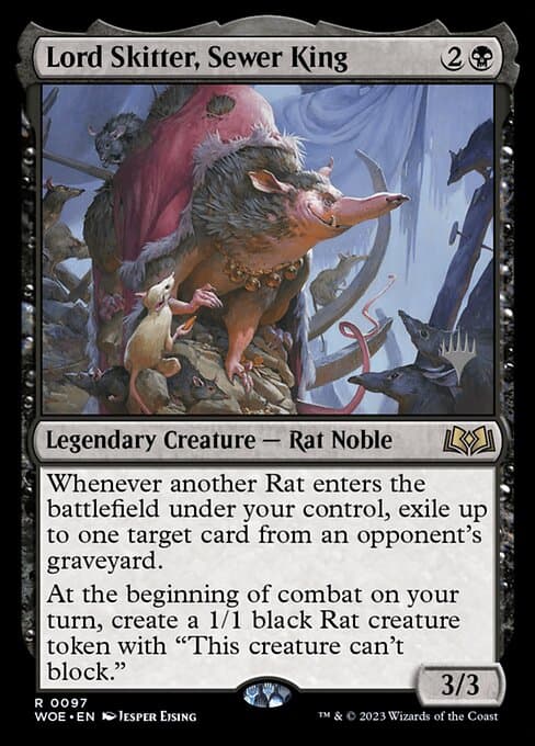 Lord Skitter, Sewer King from Wilds of Eldraine Promos (Rare)