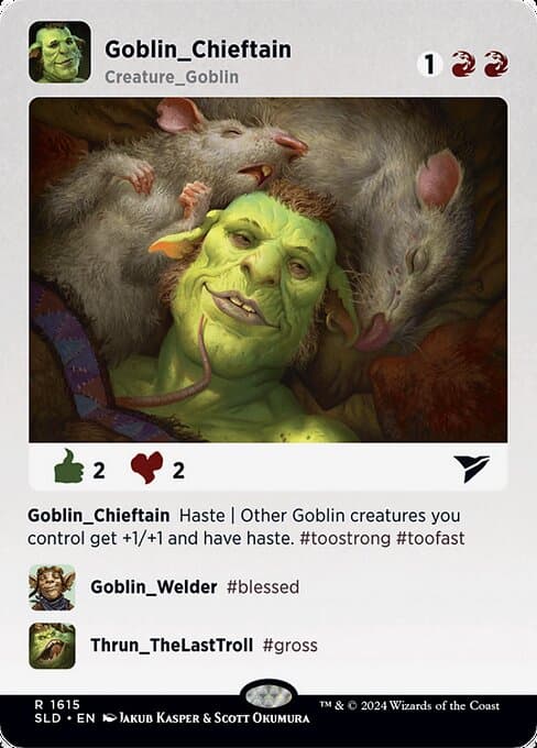 Goblin Chieftain from Secret Lair Drop (Rare)