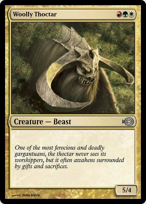 Woolly Thoctar from Magic Online Promos (Uncommon)