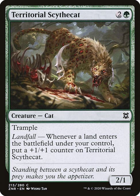 Territorial Scythecat from Zendikar Rising (Common)