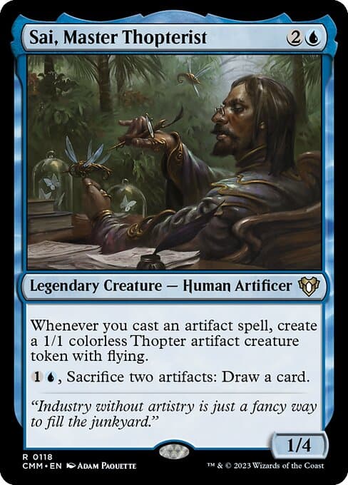 Sai, Master Thopterist from Commander Masters (Rare)
