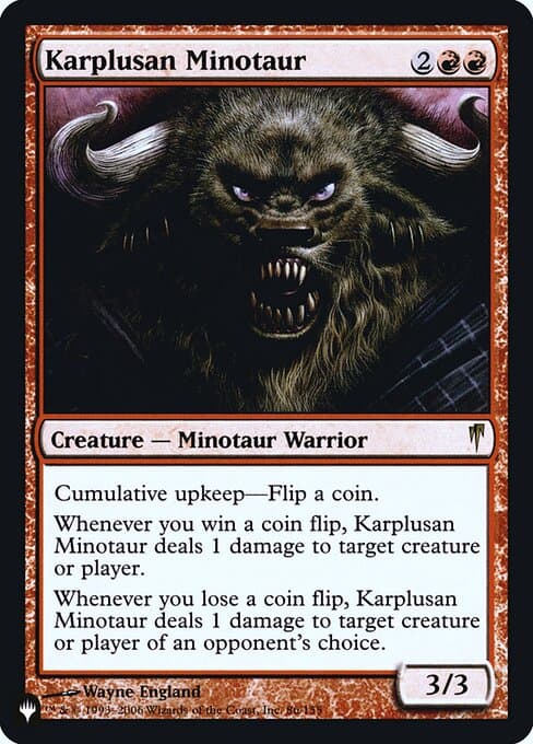 Karplusan Minotaur from The List (Rare)