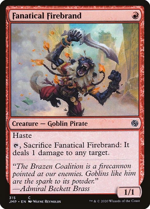 Fanatical Firebrand from Jumpstart (Common)