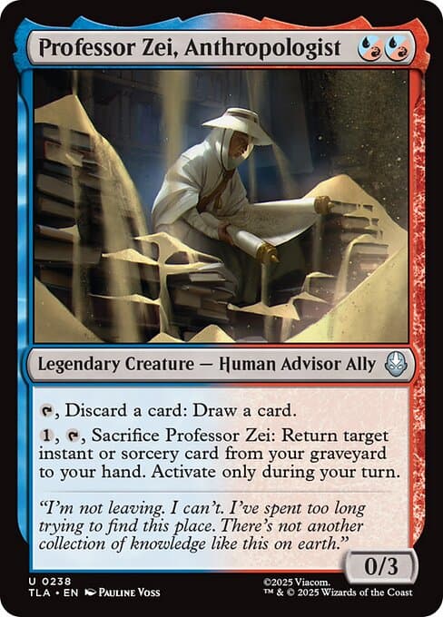 Professor Zei, Anthropologist from Avatar: The Last Airbender (Uncommon)