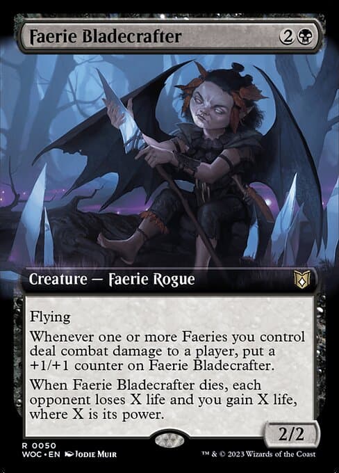 Faerie Bladecrafter from Wilds of Eldraine Commander (Rare)