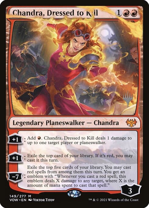 Chandra, Dressed to Kill from Innistrad: Crimson Vow Promos (Mythic)