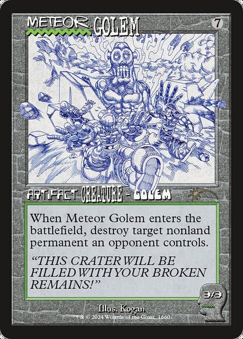 Meteor Golem from Secret Lair Drop (Rare)