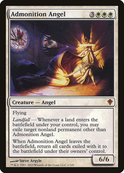 Admonition Angel from Worldwake (Mythic)