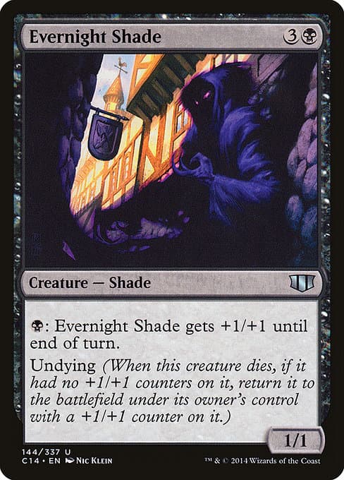 Evernight Shade from Commander 2014 (Uncommon)