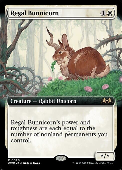 Regal Bunnicorn from Wilds of Eldraine (Rare)