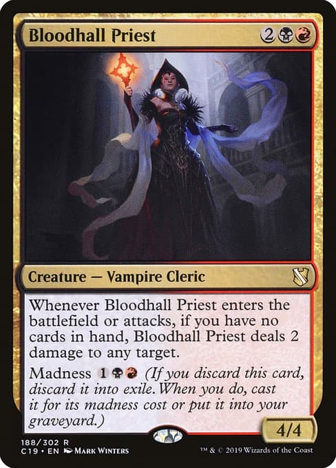 Bloodhall Priest from Commander 2019 (Rare)