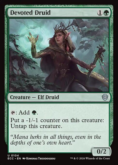 Devoted Druid from Lorwyn Eclipsed Commander (Uncommon)