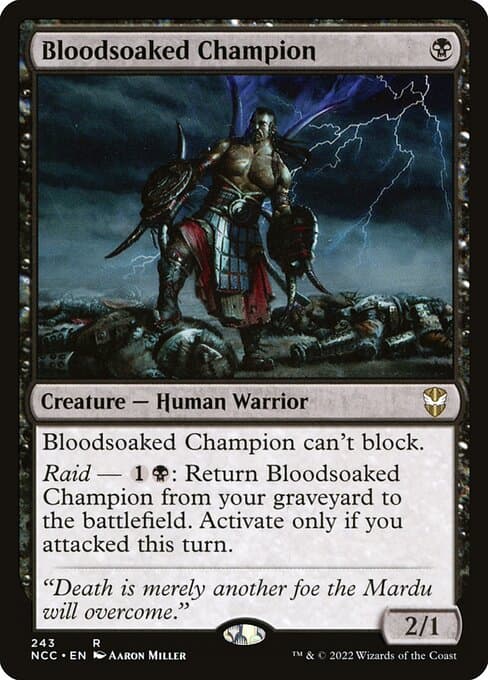 Bloodsoaked Champion from New Capenna Commander (Rare)