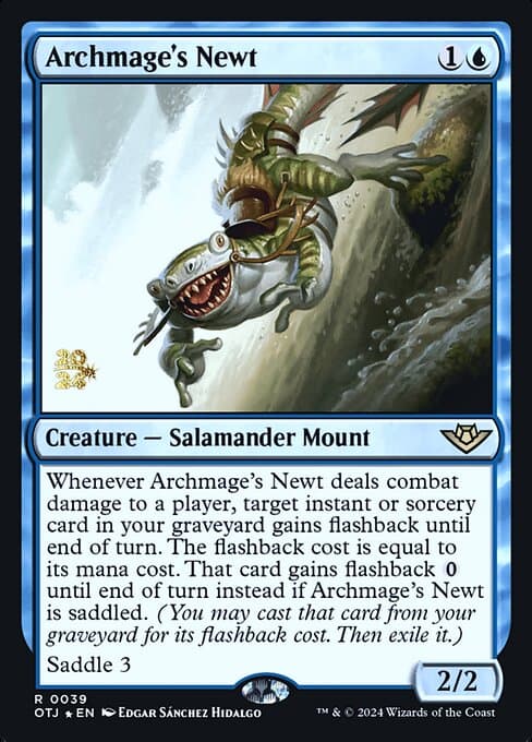 Archmage's Newt from Outlaws of Thunder Junction Promos (Rare)