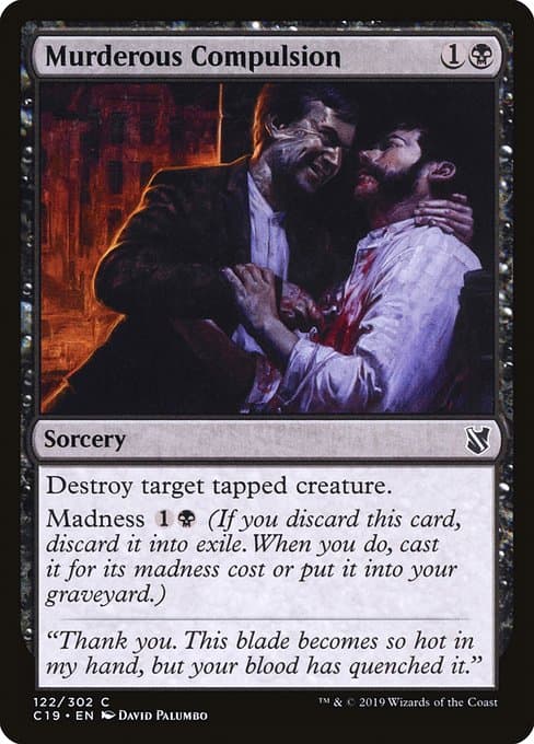 Murderous Compulsion from Commander 2019 (Common)
