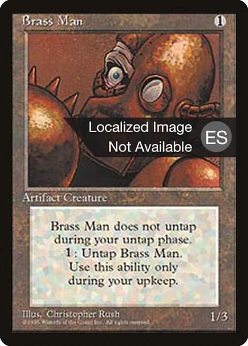 Brass Man from Fourth Edition Foreign Black Border (Uncommon)