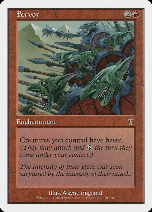 Fervor from Seventh Edition (Rare)
