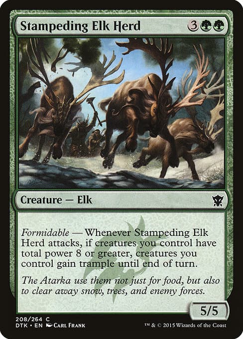 Stampeding Elk Herd (Common)