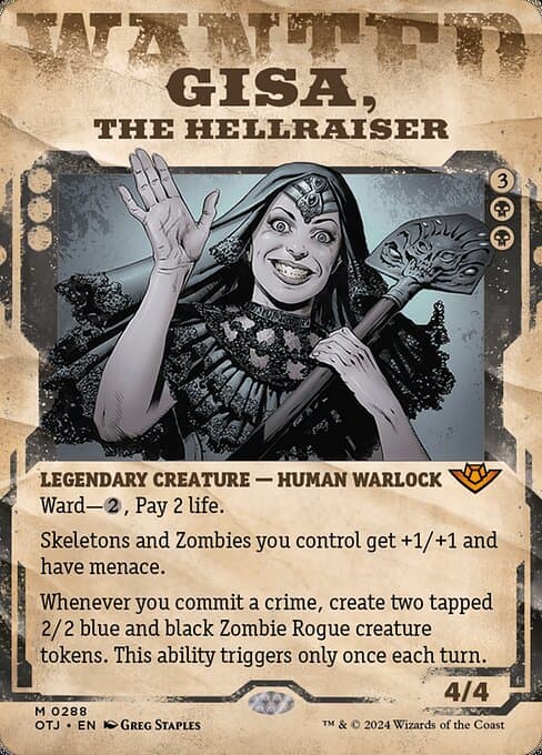 Gisa, the Hellraiser from Outlaws of Thunder Junction (Mythic)