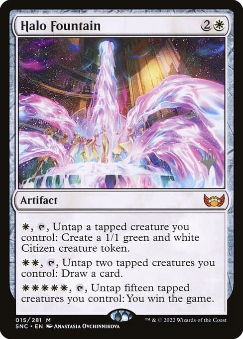 Halo Fountain from Streets of New Capenna Promos (Mythic)