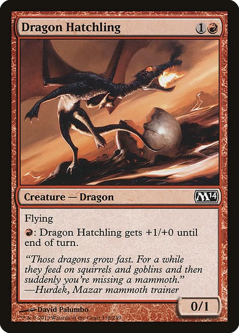 Dragon Hatchling from Magic 2014 (Common)