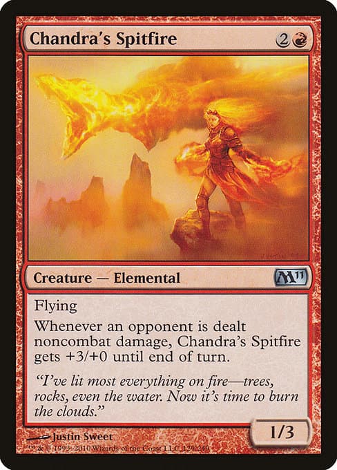 Chandra's Spitfire from Magic 2011 (Uncommon)
