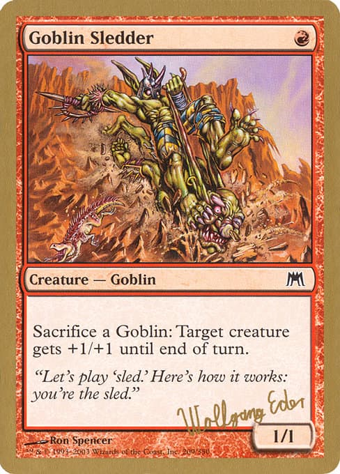 Goblin Sledder from World Championship Decks 2003 (Common)