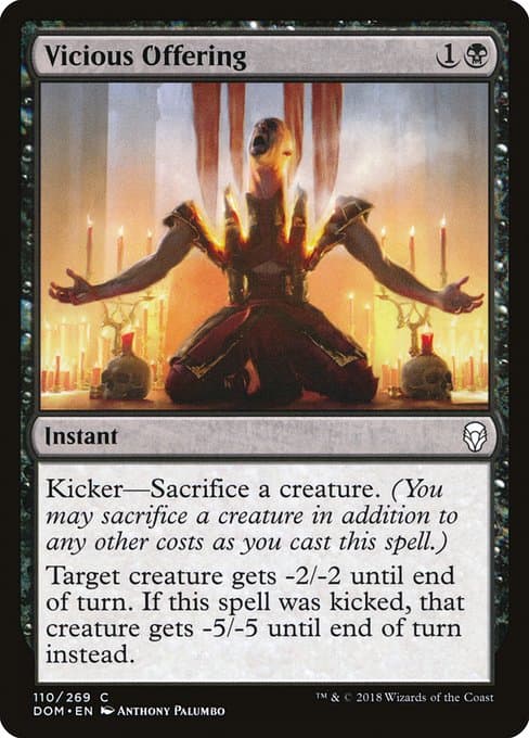 Vicious Offering from Dominaria (Common)