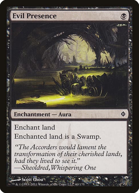 Evil Presence from New Phyrexia (Common)